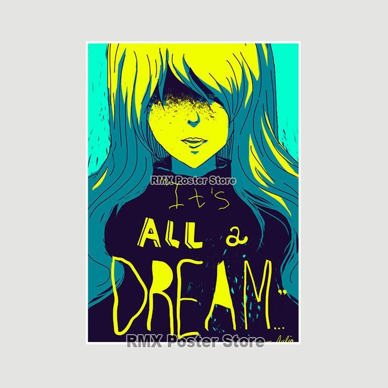 Ковбой Бибоп плакаты белая бумага аниме фигурки принты живопись фотографии гостиная бар украшения домашний декор манга наклейки на стену