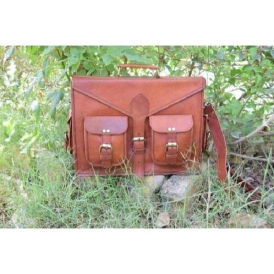 Мужской портфель ручной работы из натуральной кожи, винтажный портфель для ноутбука, сумка-портфель