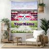 Rb Leipzig Custom Your Name Wall Decor Tapestry Art For Pet Memorial Birthdaywedding Party Backdrop Family Gift