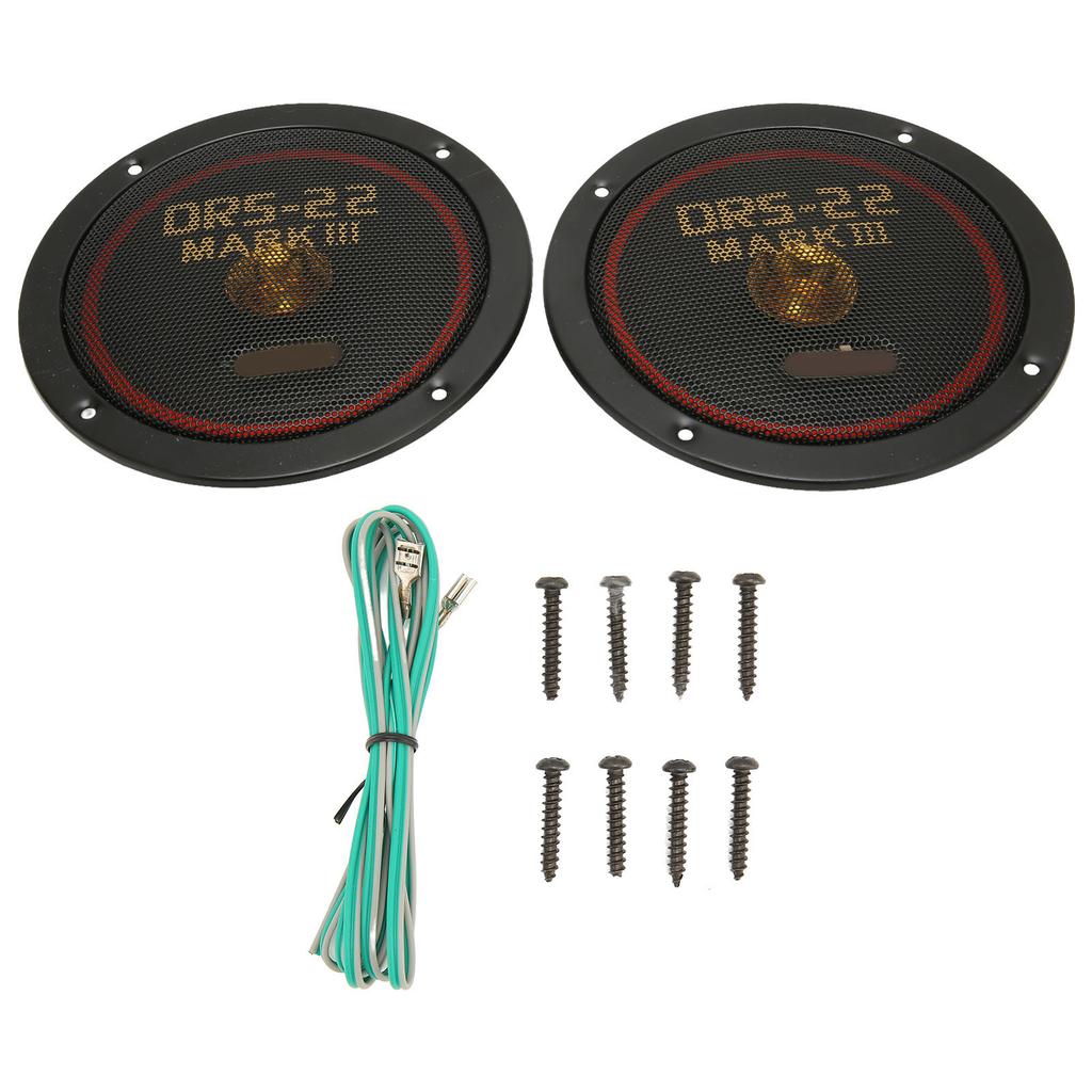 2 шт. Автомобильный динамик с уменьшенным искажением, чистый звук, 160 мм коаксиальный 150 Вт черный басовый автомобильный динамик для