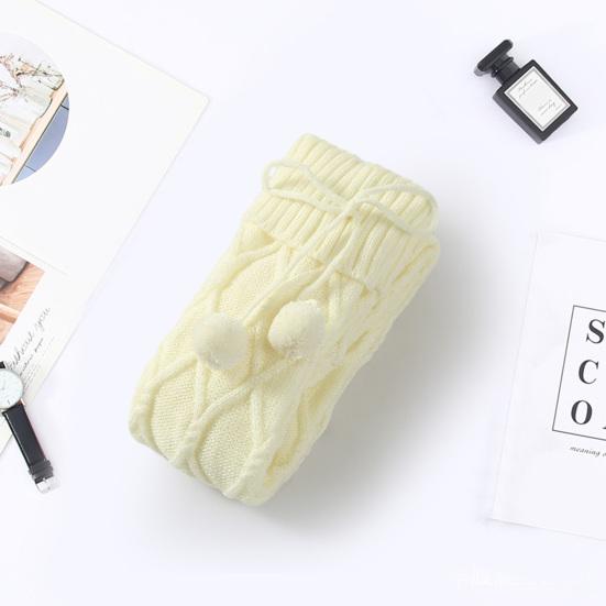 1 пара плетеных плюшевых шариков с бантом и декором, узкие длинные чулки, носки с текстурой ромба, вязаные носки выше колена