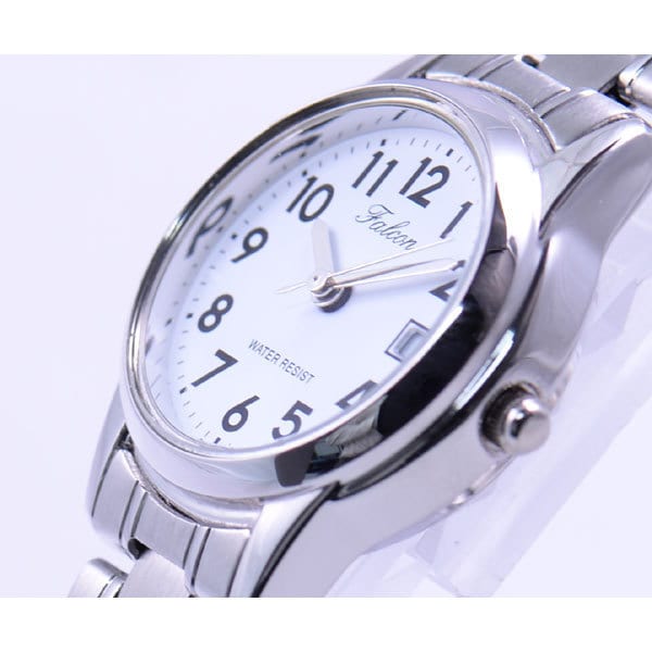Citizen Женщины D011-204 ( Смотреть Q&Q День) Круглые часы серебряные аналоговые