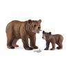 Schleich Wildlife Фигурка бурого медведя и медвежонка 42473