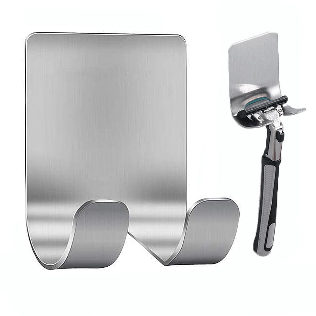 Настенный держатель для бритвы, водонепроницаемые крючки для душа из нержавеющей стали, крючки для бритвы без сверления, многофункциональный крючок для ванной комнаты