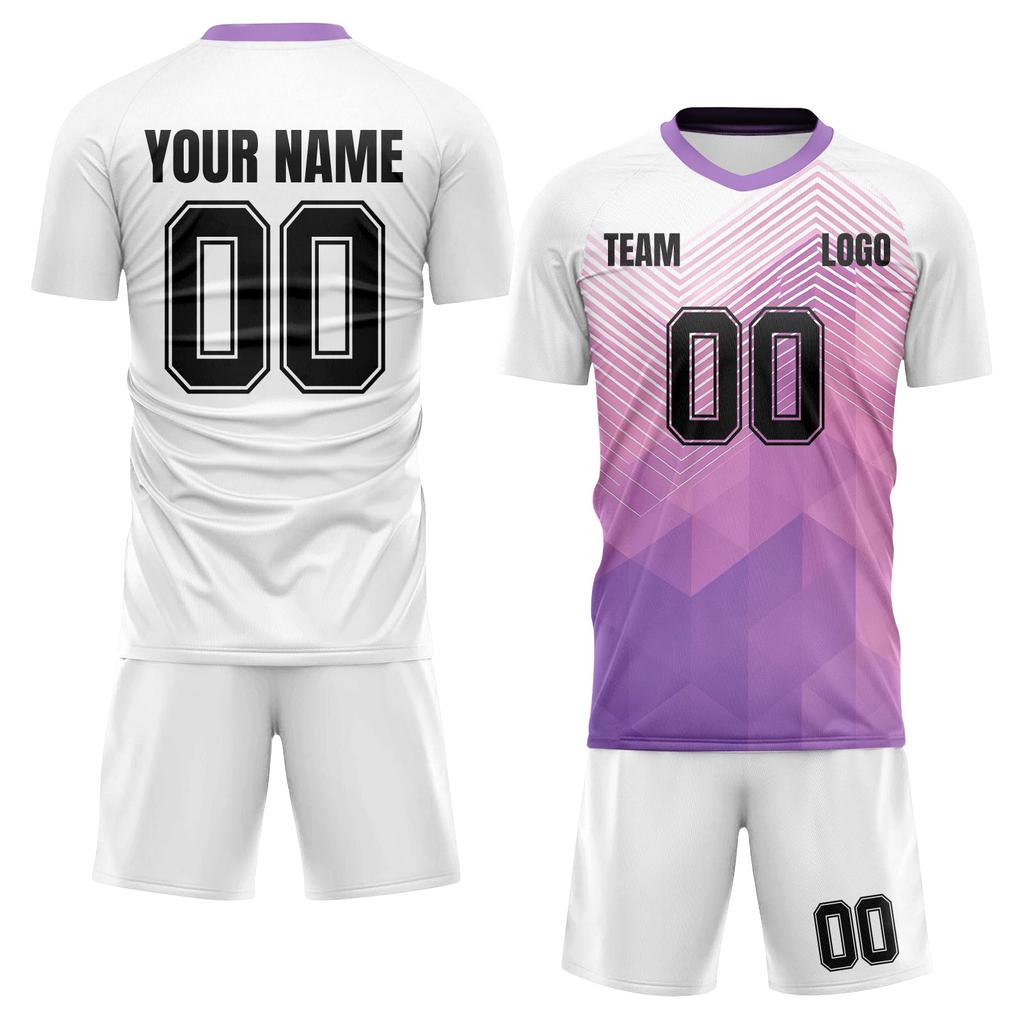Men’s Short Sleeve Sports Jersey and Shorts Set Breathable -Wicking Quick Dry Athletic Uniform for Team Training DIY Custom Design