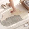 Коврик Wabi-sabi, впитывающий грязь, нескользящий коврик, бытовой, для ванной комнаты, туалета, двери, сухой коврик