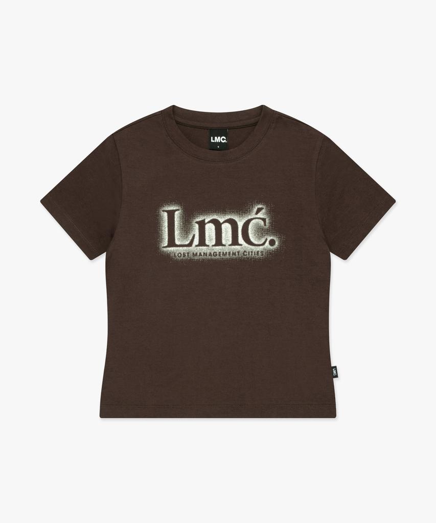 LMC Wm Новый Классический Логотип Укороченная Футболка Коричневая