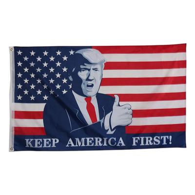 Трамп 90 * 150см Трамп Нет. 4. Предвыборный флаг Трампа в США 3 * 5 футов. Флаг