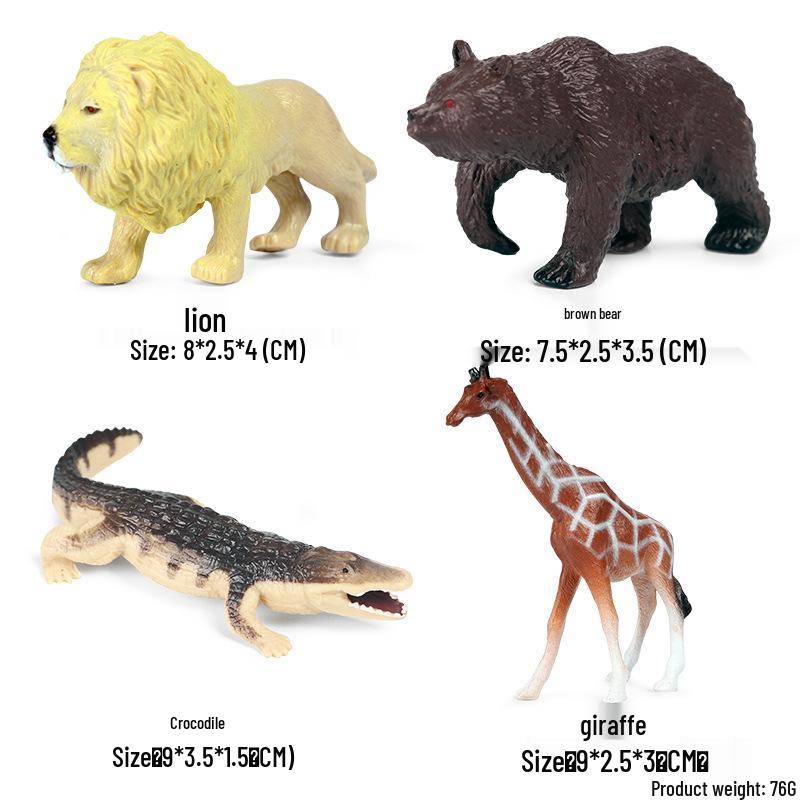 Набор фигурок диких животных: Ягуар, Гепард, Африканский Леопард для Детей