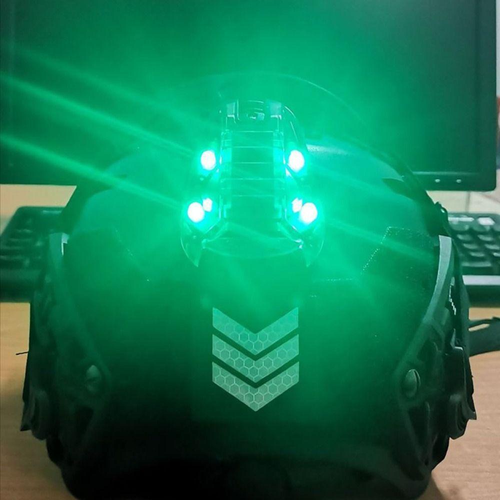 Survival Helmet Flashing Light Multi-Color Helmet IR Lamp Safety Sports Helmet Light Hiking