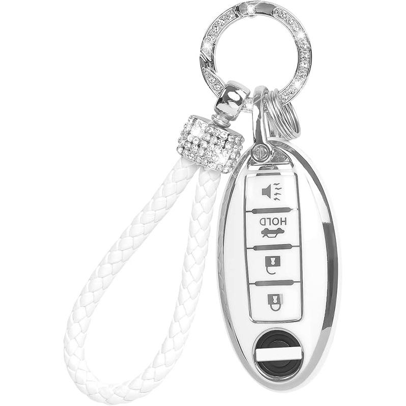 Чехол для брелока с блестящим ремешком, чехол для брелока. Защита автомобильных ключей, совместимая с Lexus RX IS ES GS LS NX RS GX LX RC LC. Держатель для смарт-ключа из мягкого ТПУ 2 3