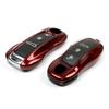 Porsche Key Shell Mod - Fits Cayenne, 718, Macan, 911, Panamera, Taycan - Cherry Red