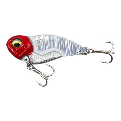 Медная рыболовная блесна с оловянной обмоткой и крючком с кровоподтеком для окуня