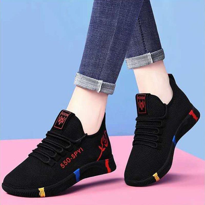 Cloth Shoes Women's Shoes Single Casual Running Sneakers Breathable Walking Shoes Ground Stall Shoes