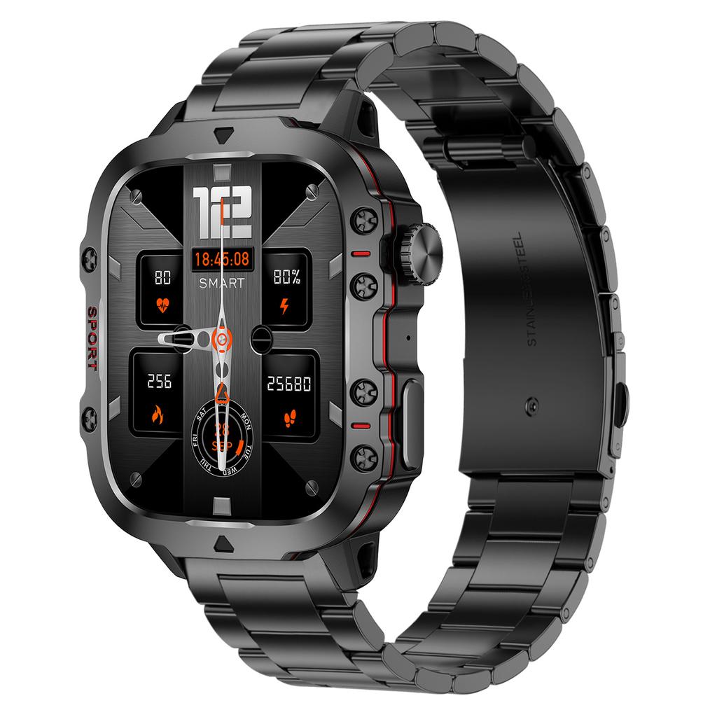 QX11 умные часы 1,96 дюйма большой экран HD Bluetooth вызов SOS голосовой помощник для мужчин и женщин умные часы спортивный фитнес-трекер