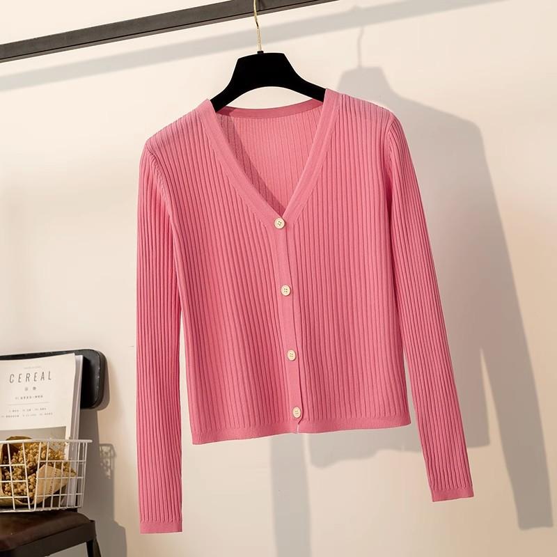 Летний тонкий солнцезащитный кардиган Ice Silk Knitted Cardigan, короткая шаль, куртка-рубашка с кондиционером