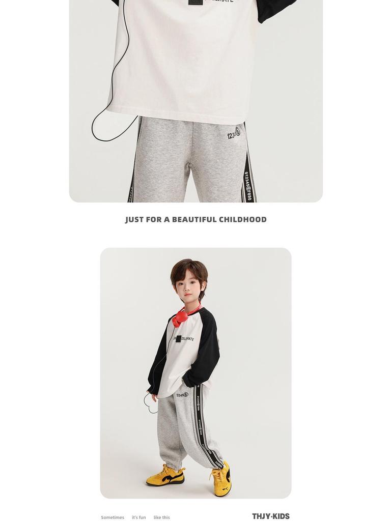 Autumn 2025 Boys' Long-Sleeve Cotton T-Shirt - Fairy Tale Memory Collection