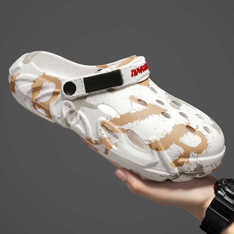 Мода 2024 года, новые модные повседневные мужские и женские сандалии, тапочки, мультяшные летние пляжные мужские и женские туфли