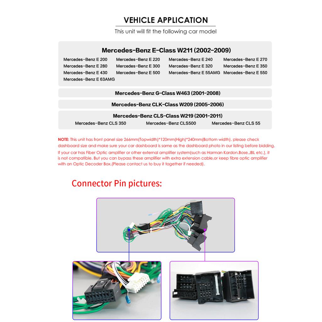 OSSURET 8" для Mercedes Benz E-class W211 E200 E220 E300 E350 E240 E270 E280 W219 с поддержкой автомобильного радио, беспроводной интеллектуальный DVR, Carplay, Android Auto