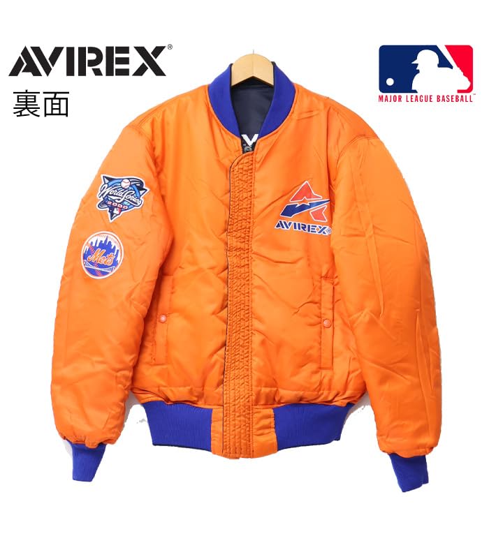 Куртка-коллаборация MLB [AVIREX] MA-1 783-3252049 (Размер M, 120 темно-синий)
