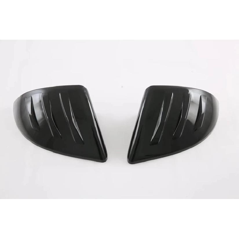 For MG 4 MG4 EV Mulan   2024 ABS Carbon Fiber Black Side Door Rearview Mirror Frame Cover Trims Sticker Car Accessories