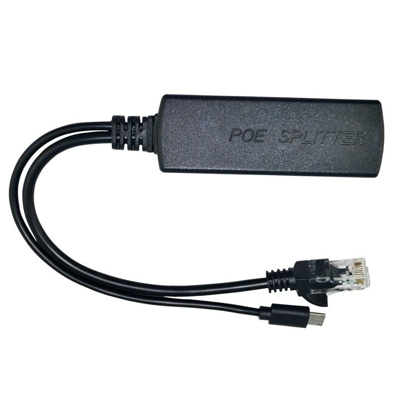 Fengyingzi 48V to 5V Micro USB POE Power Splitter