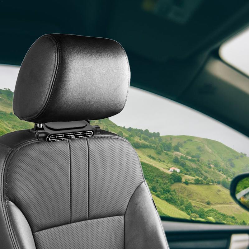 Portable Fan For Car 3 Wind Speed Car Headrest Fan Car Seat Cooling Fan Powerful Cooling Car Fans Backseat Car Fan For Most