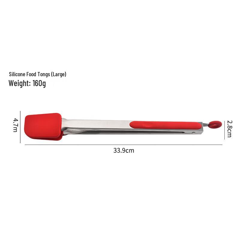 Stainless Steel Silicone Food Tongs