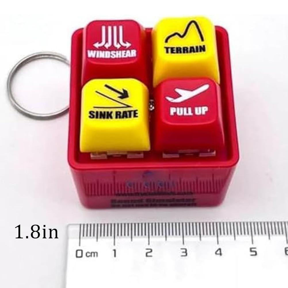 Брелок-сигнализация для самолета со светодиодной подсветкой, аварийный, украшение для сумки, B737, звук предупреждения, симулятор для авиационных фанатов, сумочка, женский, мужской