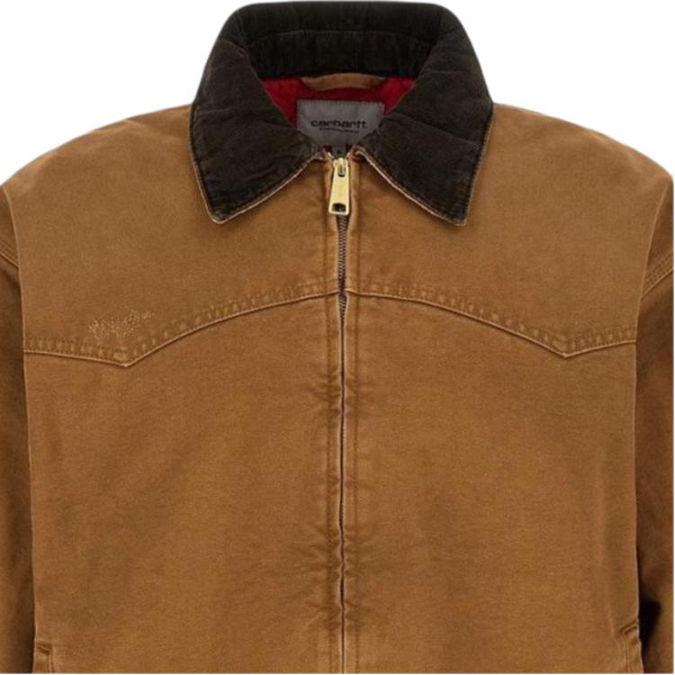 Carhartt WIP Модная Классическая Рабочая Куртка OG Santa Fe с Лацканами Унисекс Куртка I036240-00S-B7
