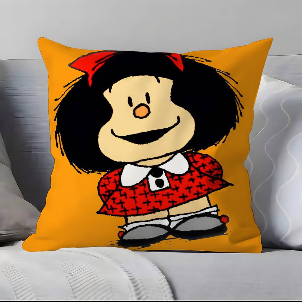 Cartoon M-M-Mafaldas Pillow Case Pillowcase Soft Skin Friendly & Comfortable With A Hidden Zipper