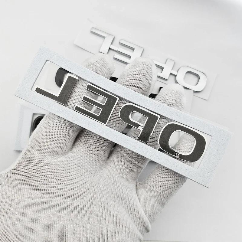 ABS Letter Sticker Car Rear Trunk Tail Boot Emblem Badge Logo For Opel Corsa Astra Insignia Vectra Zafira Meriva Mokka Grandland