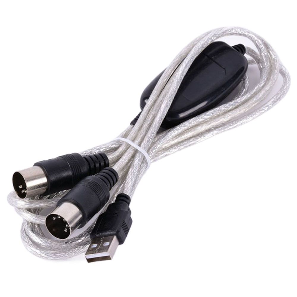 Out for Keyboard PC MIDI Interface MIDI Cable MIDI to USB Cable USB IN-OUT Converter Drum Adapter
