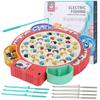 Goldmeet Fishing Game Игрушка для рыбалки Круглая Рыбалка Электрическая Игрушка для рыбалки Детский День Рождения Подарок на Рождество Случайный Цвет (Магнитный тип)