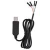 Кабель-адаптер USB на COM или TTL, Совершенно новый, 1 метр, Легкий для удобной переноски, Провода разного цвета, Загрузка, с