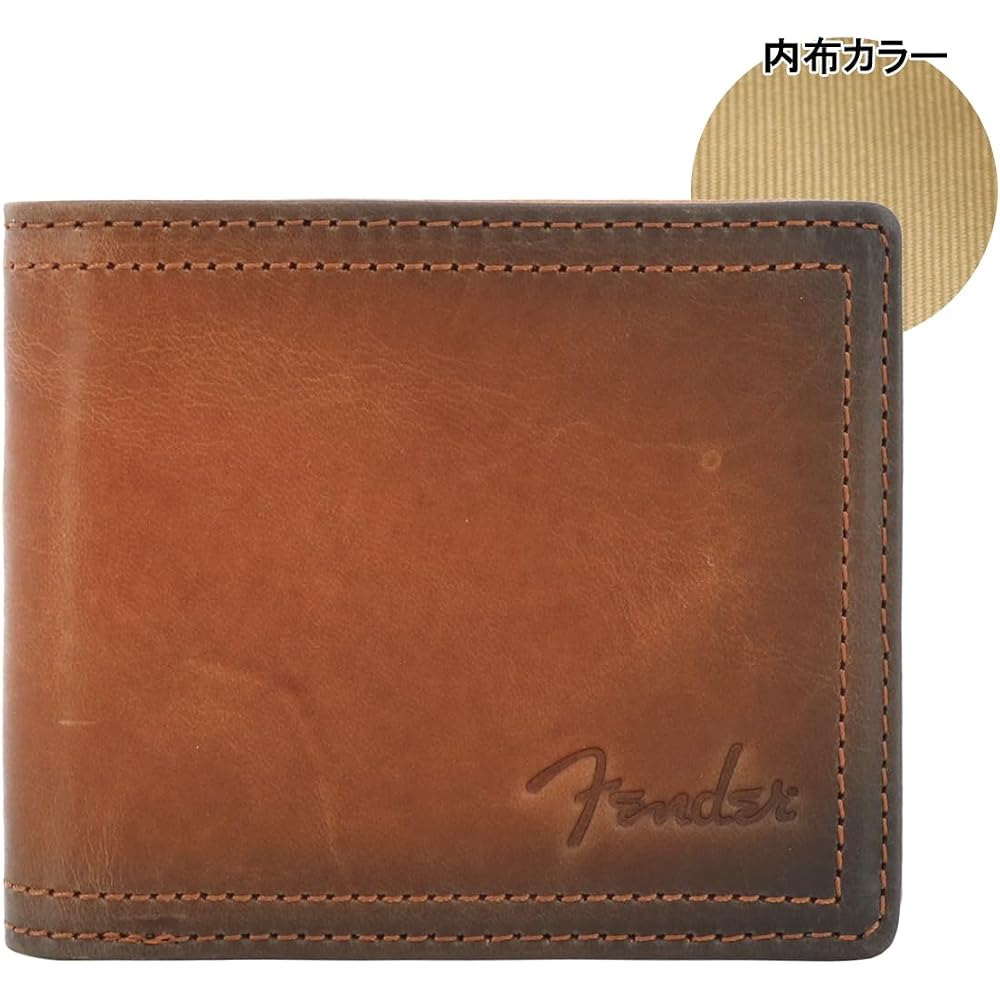 [Fender] Бифолд Кошелек, Коровья Кожа, Мужской 950-502 Складной кошелек Stratocaster [02] Коричневый