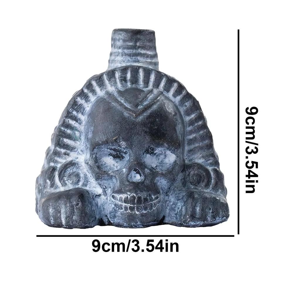 Authentic Aztec Whistle Loud Spookys Aztec Scary Death Whistle Realistic Human Screaming Aztec Ghost War Whistle Skull Head Toy