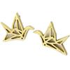 [P3878] - Gold 'Origami' (bird) Steel Craft Buckles - 15x15 Mm