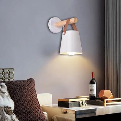 Nordic Belt Wooden Wall Lamp Industrial Sconce Настенный светильник Vintage Wall Lights Лестничные светильники Indoor Home Lamps Лампы для кроватей-чердаков