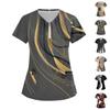 Women's Zip Collar Fashion Casual Geometric Prints Tops Dry-nurse Top