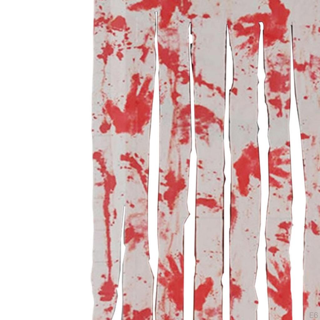 Хэллоуин Занавес для дверного проема Страшное украшение Жуткая ткань для праздника