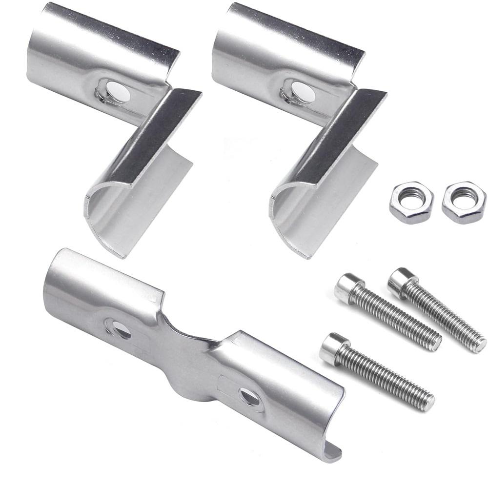 6 комплектов Т-образных зажимов, нержавеющая сталь, серебристый, трубные зажимы, внешний диаметр 1", 25 мм