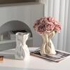 Ракушка Пластиковая Ваза Домашний Декор Складная Гидропонная Ваза для Цветочной Композиции Имитация Керамики Ландшафтное Искусство Цветочный Горшок Украшение