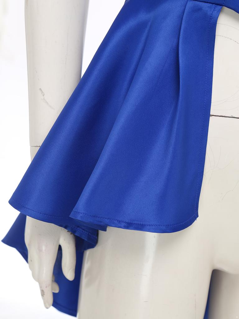 Женский жилет в викторианском стиле с отложным воротником, без рукавов, на пуговицах спереди, с асимметричным низом с оборками, куртка-топ