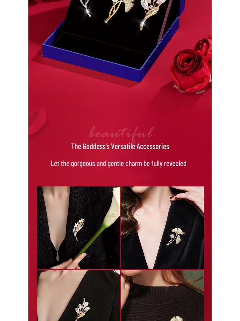 Элегантная брошь-тюльпан: Корсаж Высокого Класса Люкс для Свадеб, Костюмов и Дней Рождения