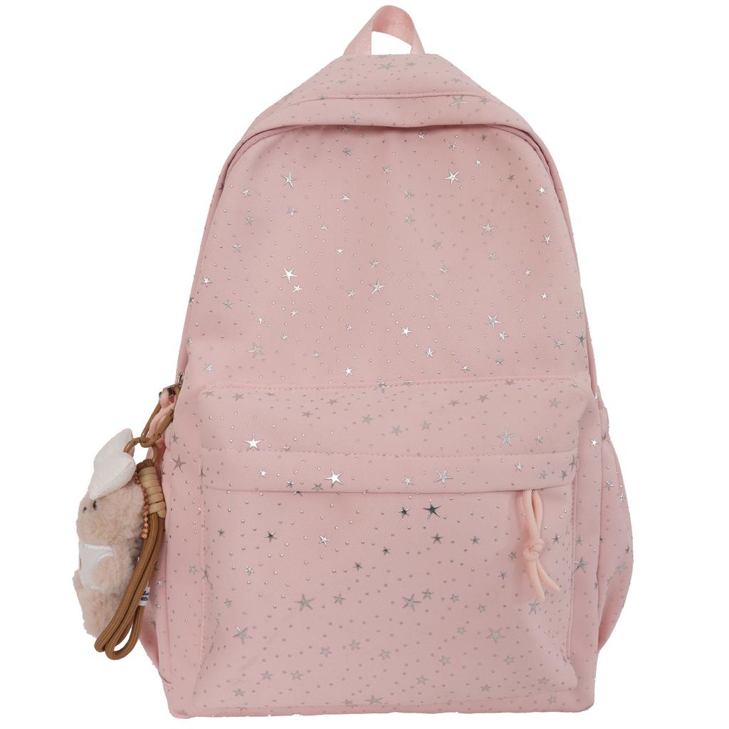 New schoolbag, high-aesthetic Japanese INS fresh and sweet backpack, lightweight travel large-capacity backpack for middle and high school students