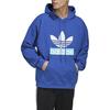 adidas Оригиналы Свитшоты BIG TREFOIL Мужские Колледж-синий С капюшоном Умеренно Обычный H09353