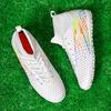 35-45 Men's Large Size High-top Football Shoes Nail Anti-slip TPR Artificial Lawn Boys Football Boots