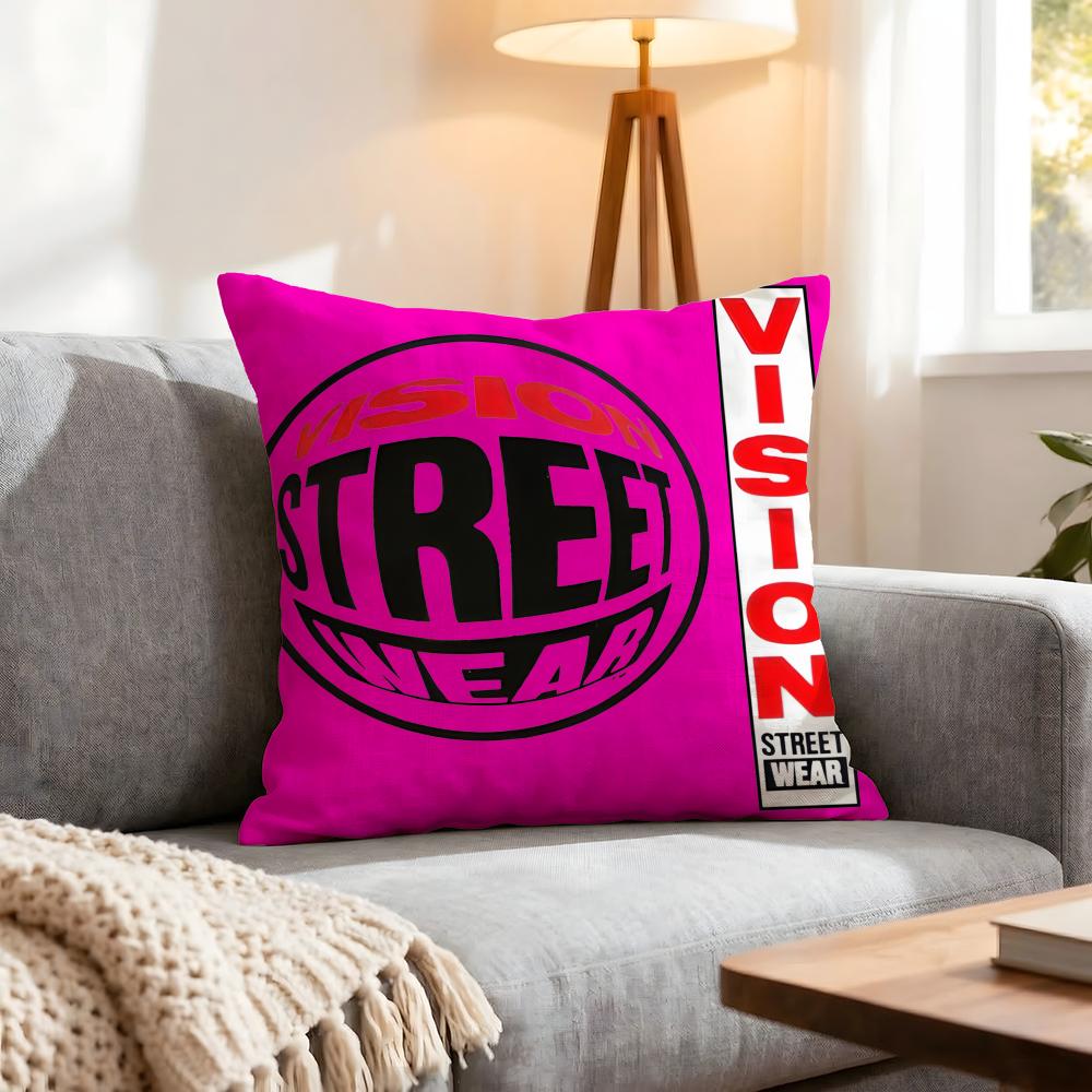 Brand Vision Street Wear Cushion Cover 1Pcs Decorative Covers Soft Cushion Case For Sofa Couch Decor 40X40 45X45 Pillowcases