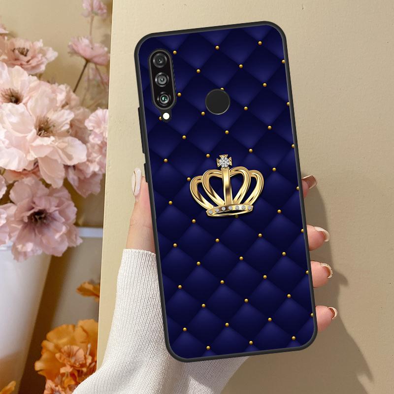 Чехол со стеганой текстурой и узором дивана в виде короны для Huawei P40 Lite P20 P50 P30 Pro P Smart Z 2019 Nova 5T, чехол для Honor 50